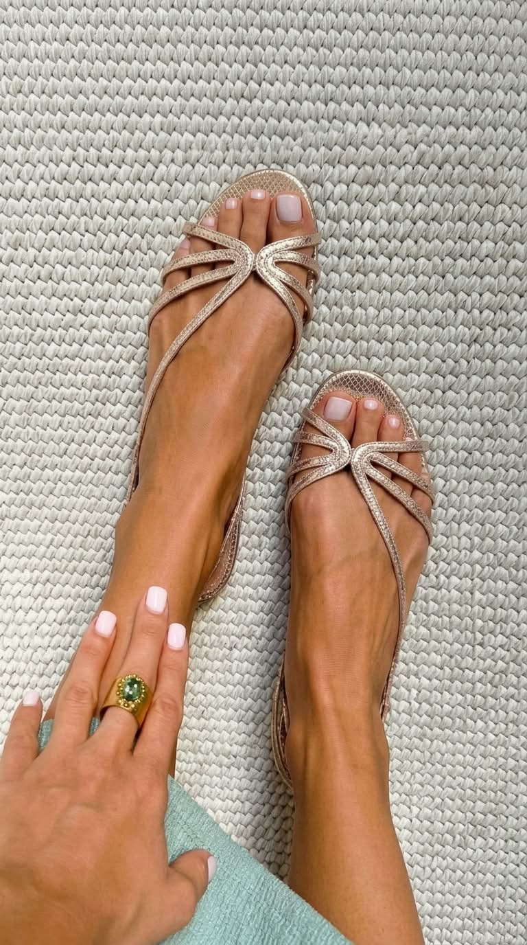 Marta | Zlaté sandály „Letní elegance“