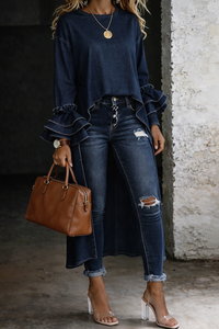 Natálie - Oversize denimová košile pro ležérní vzhled